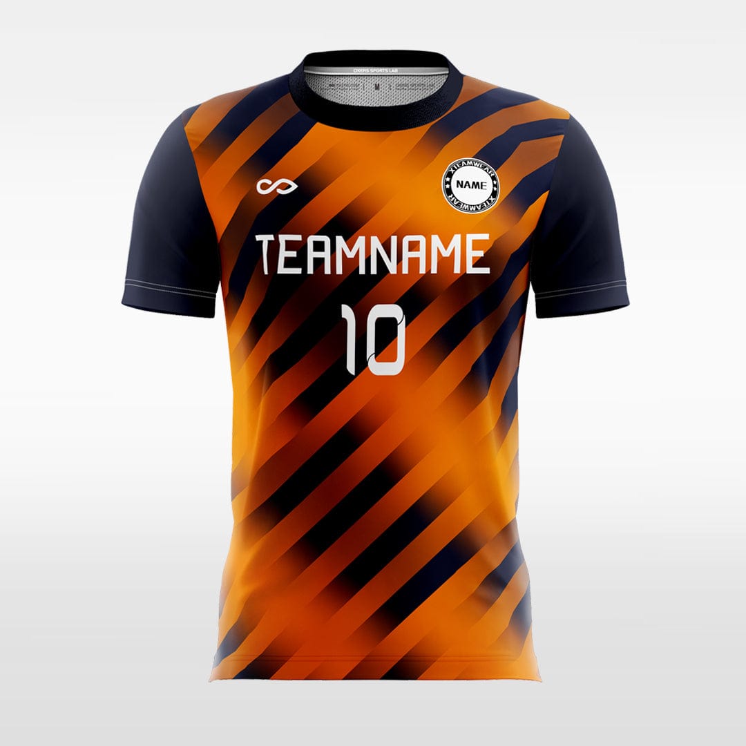 Orange Sublimated Soccer Jersey Design