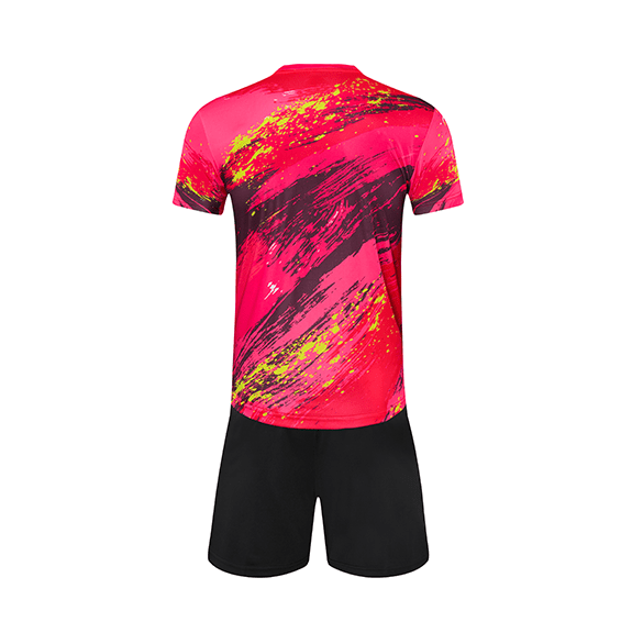 Custom Red Camouflage Soccer Uniform Design