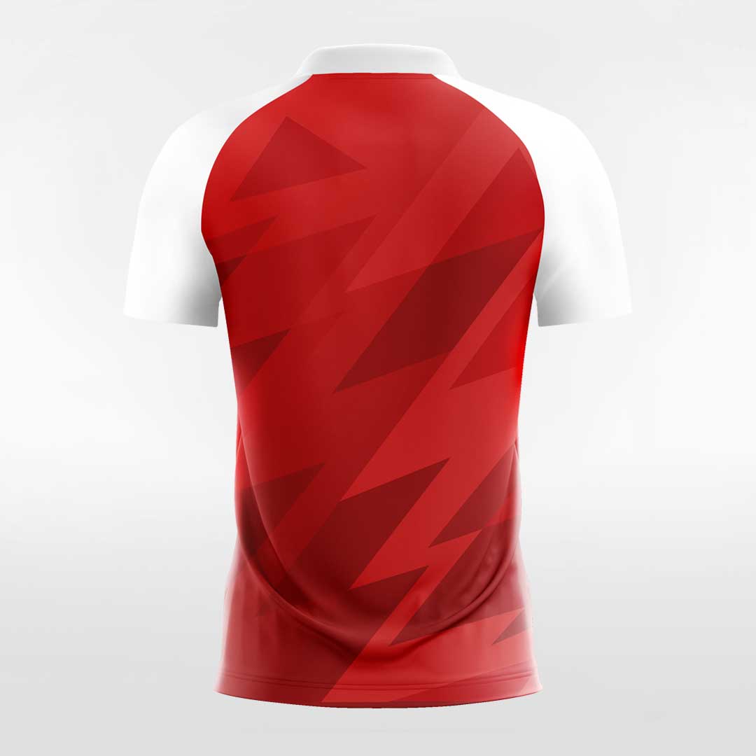 Red & White Men's Team Soccer Jersey Design