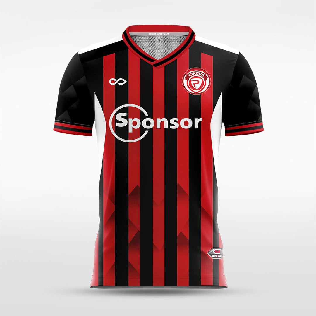 Red Mountainous Soccer Jersey