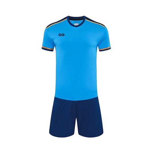 Custom Blue Soccer Kit Design