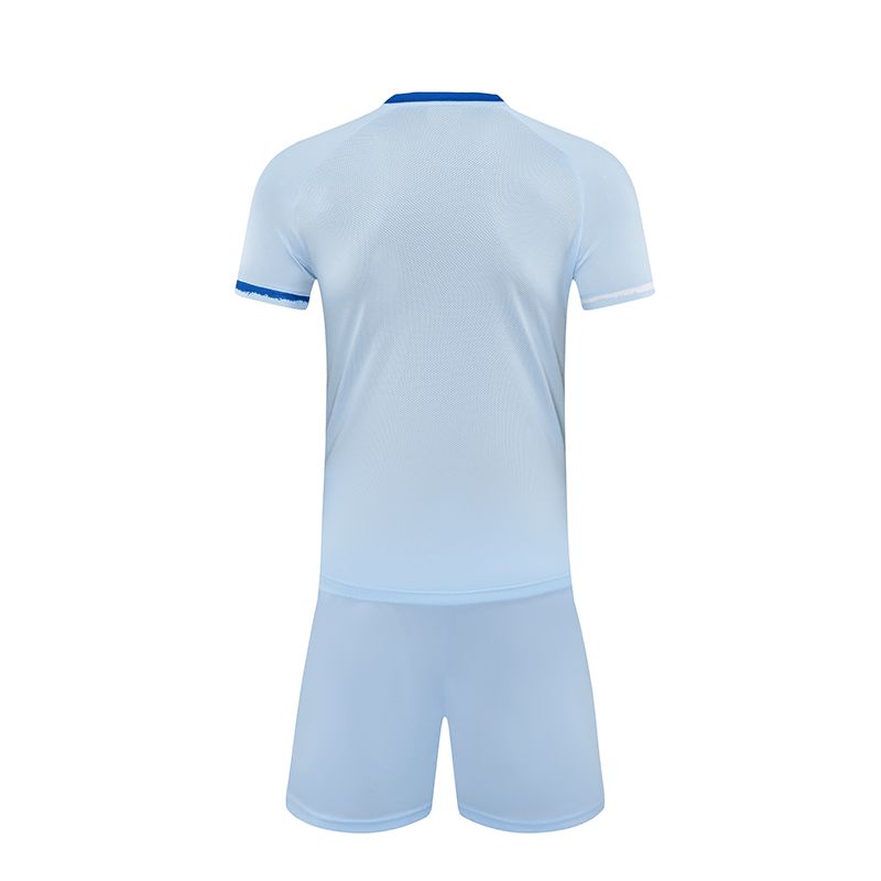 Custom Light Blue Soccer Uniform Design