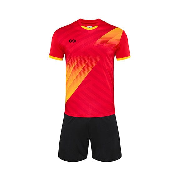 Custom Red Soccer Uniform Design