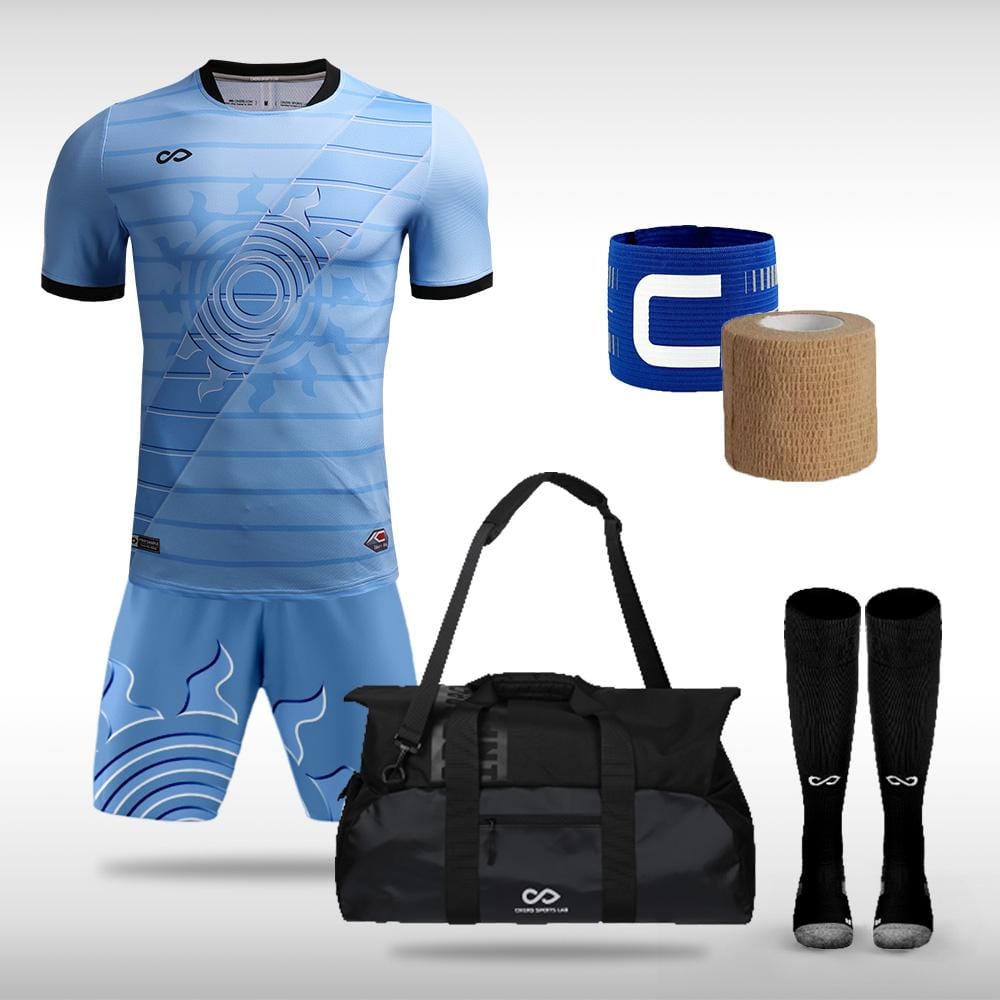 Sublimated Football Uniform Pack for Team Blue