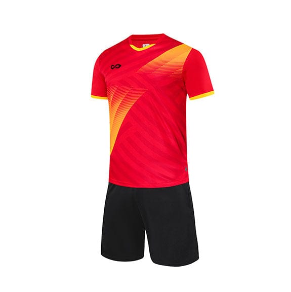 Custom Red Soccer Uniform Design