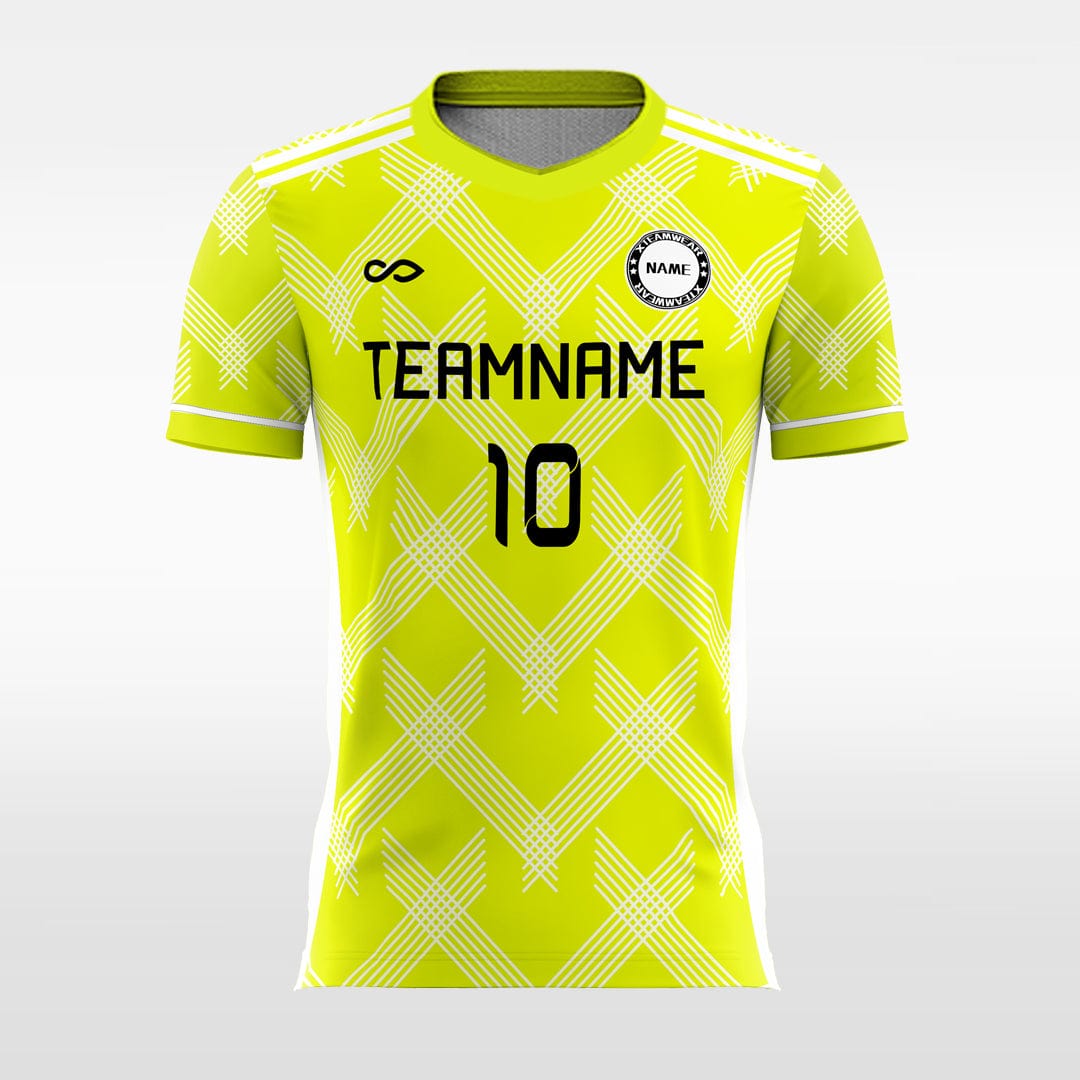 Fluorescent Green Sublimated Soccer Jersey